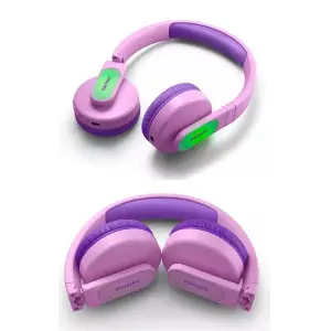 Навушники Philips Kids TAK4206 On-ear Colored light panels Wireless Mic Pink, TAK4206PK/00 UA